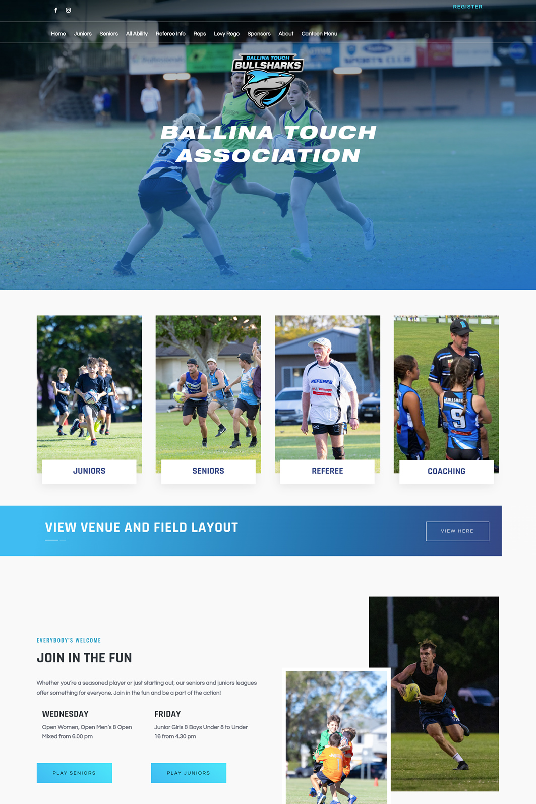 Ballina-touch-website-screenshot